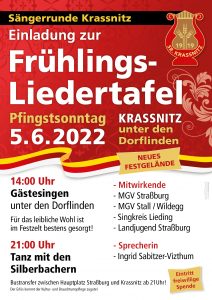 Sängerrunde Krassnitz - Frühlingsliedertafel @ Krassnitz: Unter den Dorflinden
