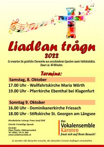Vokalensemble Kärnten - "Liadlan tragn" @ Maria Wörth: Wallfahrtskirche