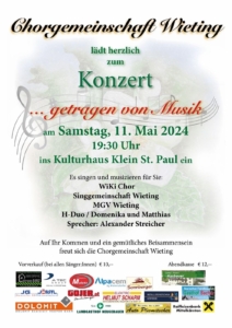 Chorgemeinschaft Wieting  - Konzert @ Klein St. Paul: Kulturhaus