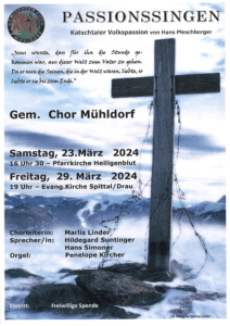 Gemischter Chor Mühldorf - Passionssingen @ Heiligenblut: Pfarrkirche